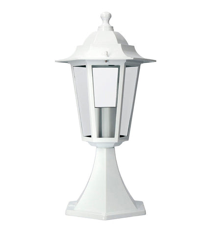 Outdoor aluminium lantern Lykta EDM 73404 Zurich Wit with 60W E27 bulb, 16x40cm, designed for garden decoration.