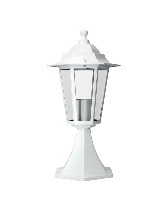 Outdoor aluminium lantern Lykta EDM 73404 Zurich Wit with 60W E27 bulb, 16x40cm, designed for garden decoration.