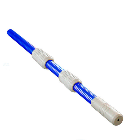 Telescopisch handvat EDM 81002 voor tuin, zwembad en jacuzzi schoonmaaktaken, uitschuifbaar tot 3,6 meter, brand logo zichtbaar.