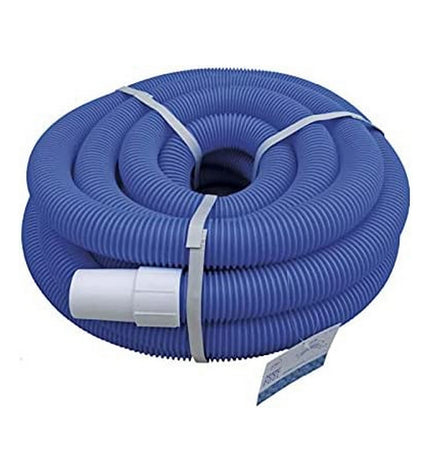 Blue EDM 81017 garden hose, 10 meters long with 38mm diameter, suitable for gardens, pools, and jacuzzis.