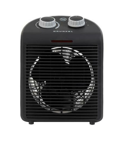 Black Grunkel portable air conditioner with 2000W power, suitable for home and cooking spaces, compact and easy to move.