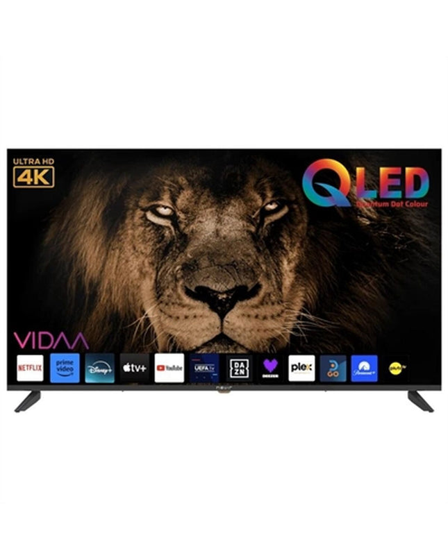 NEVIR 8079 55-inch 4K Ultra HD LED Smart TV with QLED display, Wi-Fi, DVB-T2, and DVB-S2 for home entertainment.