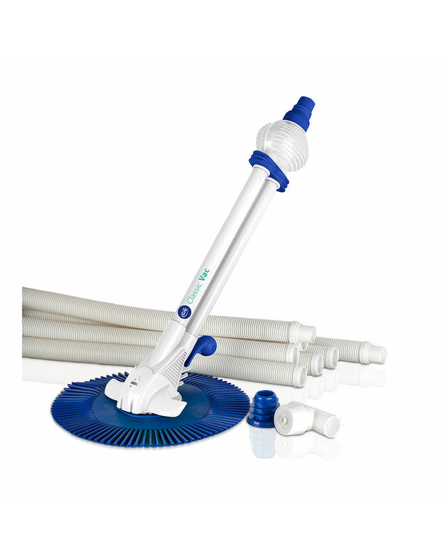 Gre Classic Vac automatic pool cleaner for gardens, swimming pools, and Jacuzzis, with a compact design and durable build.