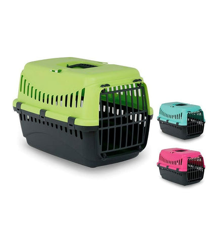 Nayeco Pegaso Plus dog carrying basket in beige, measuring 58x38x38 cm, made for comfortable pet transport and outdoor use.