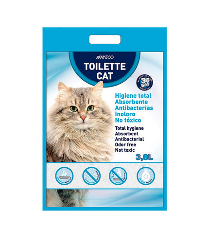 Nayeco silicone cat toy with pearl design, durable pet product for cats, in blue color with textured surface.