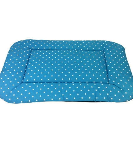 Black Nayeco dog bed in 85x60 cm with cushioned surface and raised edges, ideal for small to medium-sized dogs.