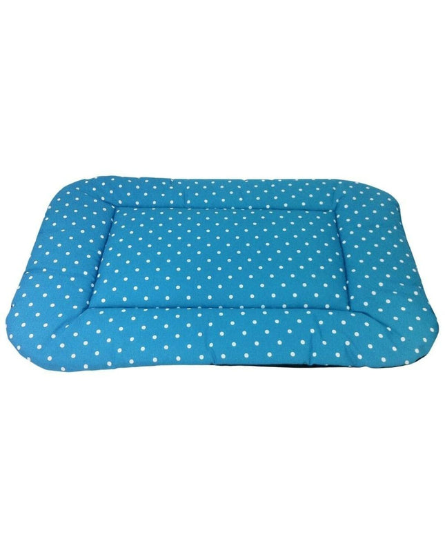 Black Nayeco dog bed in 85x60 cm with cushioned surface and raised edges, ideal for small to medium-sized dogs.