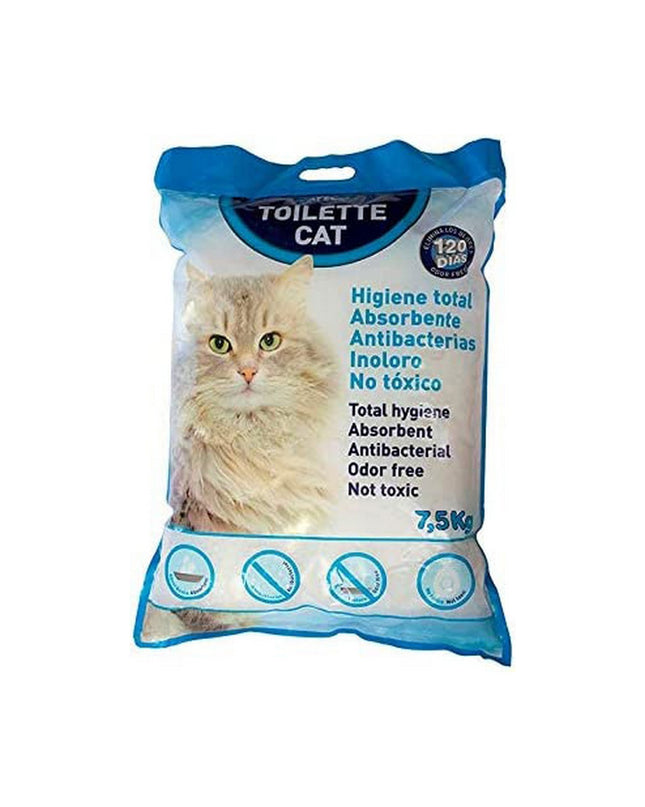 Nayeco kattenbakvulling voor katten, wit en granulair, ideaal voor het absorberen van vocht en geurtjes in kattenbakken.