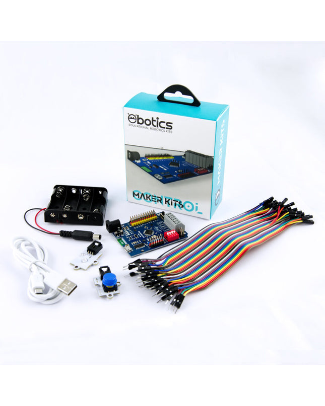 Ebotics Robotica Kit Maker Control electronic toy with colorful components for building and programming robots.