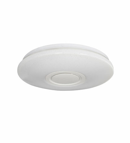 KSIX Rainbow 30W LED ceiling lamp for bathroom and home, featuring colorful, modern design with bright illumination.