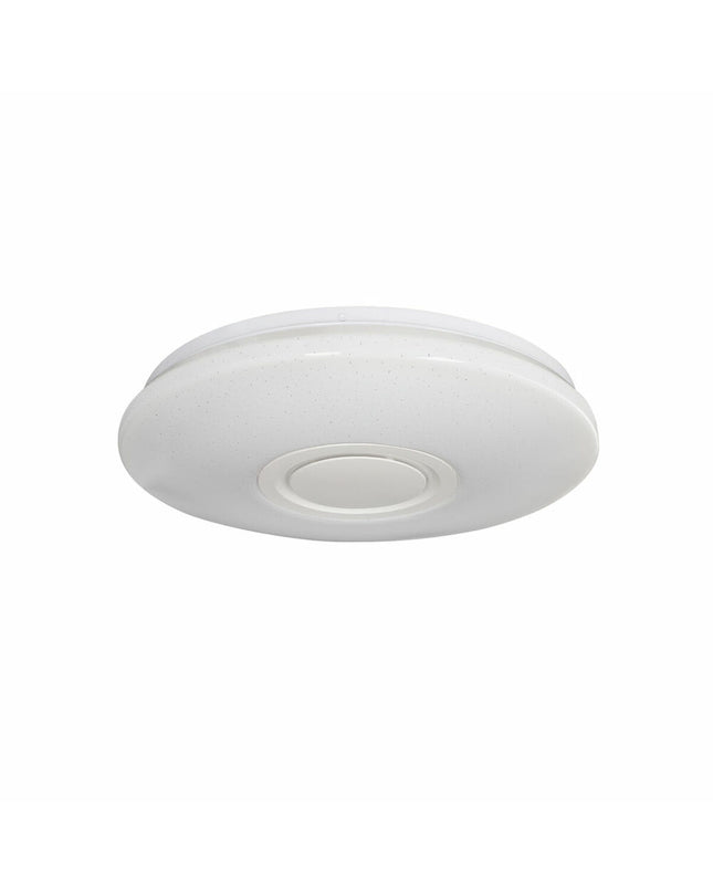 KSIX Rainbow 30W LED ceiling lamp for bathroom and home, featuring colorful, modern design with bright illumination.