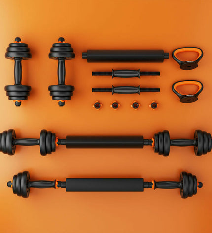 Xiaomi ORMANC10V2P dumbbells for fitness and outdoor workouts, with a sleek black design and adjustable weight features.