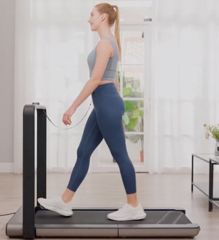 Refurbished Xiaomi Kingsmith X21 treadmill for fitness and outdoor sports, showing the running surface and control panel.