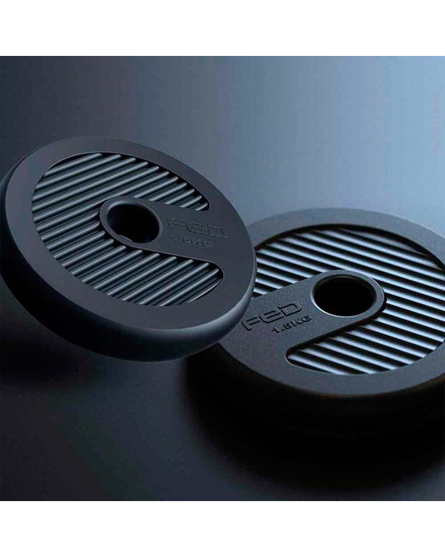 Xiaomi Gewichtheffen Schijf for fitness and outdoor weightlifting, shown with a close-up of the black metal disc.