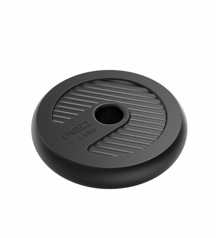 Xiaomi FED weightlifting disc for fitness, featuring a durable metal design with weight markings, ideal for outdoor strength training.