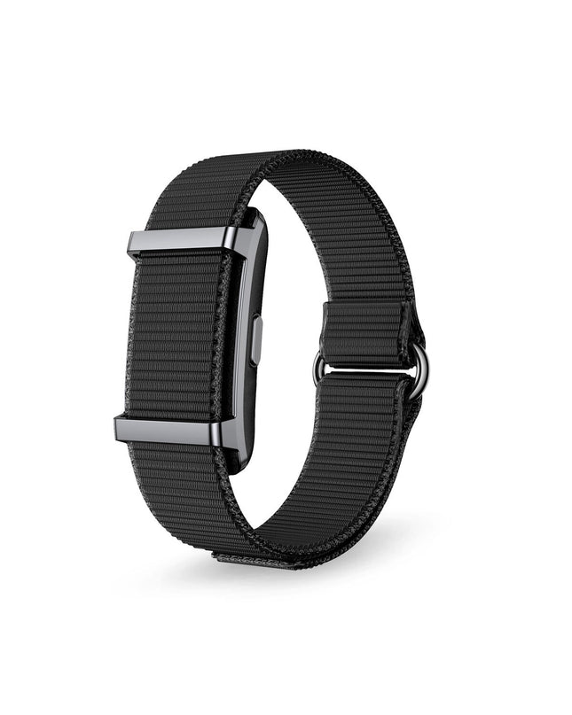 Black KSIX Vitalis activity armband with 175mAh battery for sports and outdoor use, electronic fitness accessory.