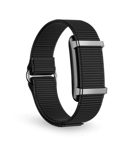 Black KSIX Vitalis activity armband with 175mAh battery, designed for sports and outdoor use, shown on a plain background.
