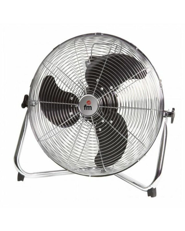 Grupo FM Vloerventilator F-45 140W metaal, draagbare vloerventilator for home cooling, with metal blades and control panel.