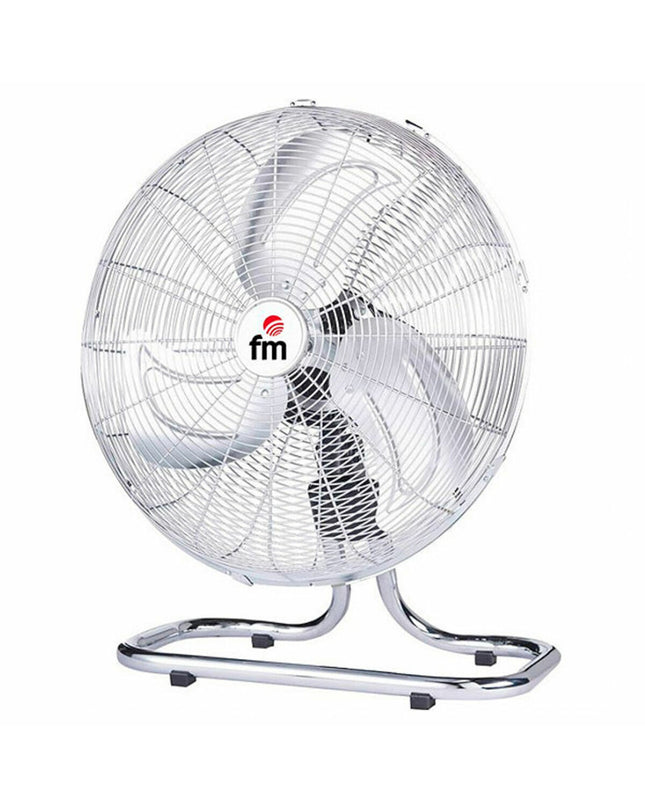 Grupo FM Tafelventilator FG45 120W, portable white fan for home use, with adjustable tilt and compact design.