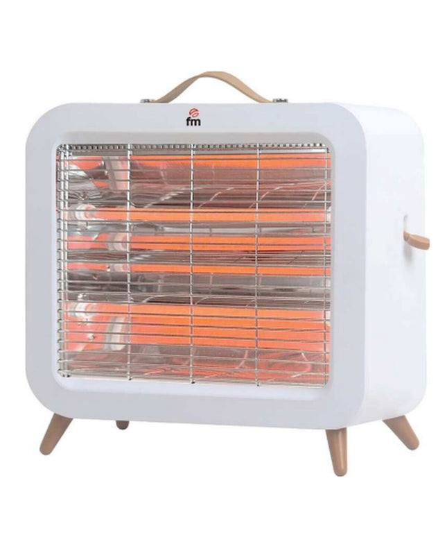 Grupo FM EV-700 700W portable heater and air conditioner unit for home use, showing the compact appliance with control panel.