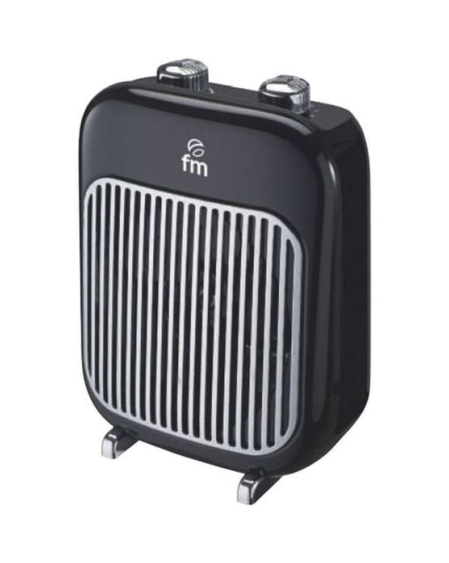 Grupo FM TR-2000 Zwart portable heater with 2000W power, suitable for home and cooking environments, in black.