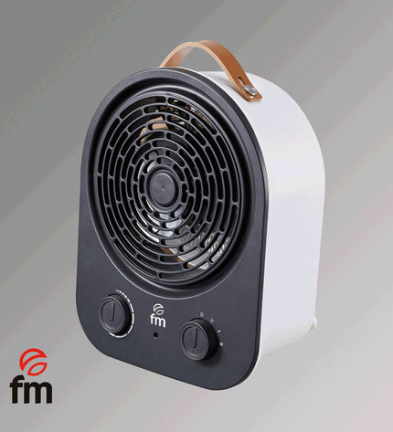 Grupo FM TH-22 heating and cooling unit in white and black, 2000W portable air conditioner for home use