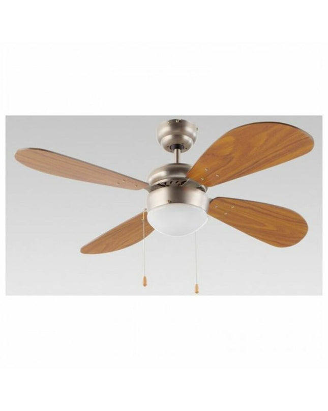 Grupo FM plafondventilator met licht, 105 cm diameter, zwart finish, 230W, voor huis en koken, draagbare airconditioning.