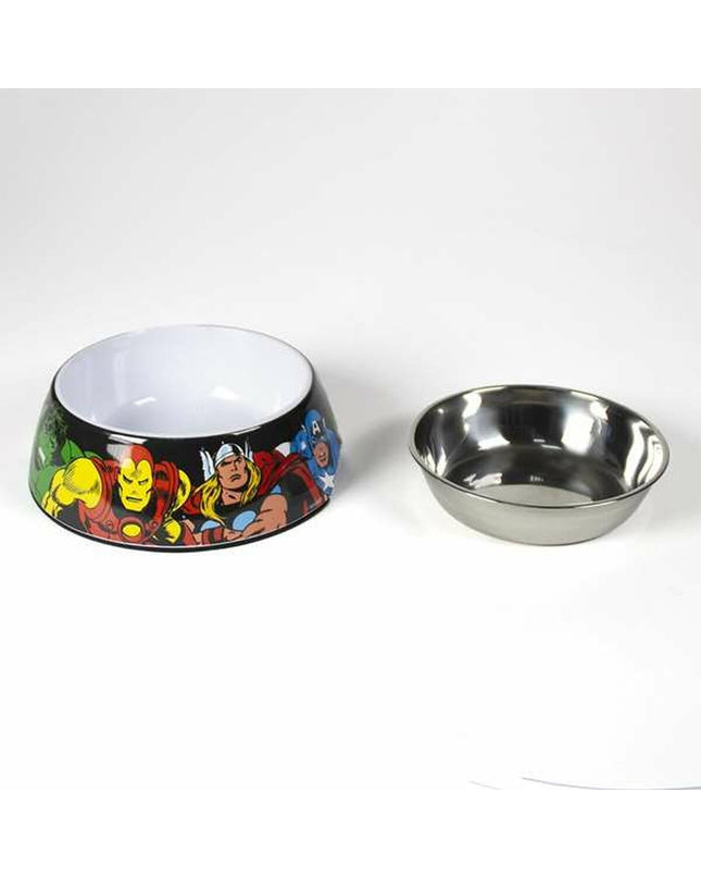 Marvel Melamine dog food bowl, 410 ml, durable dog dish with Marvel branding, suitable for feeding dogs.