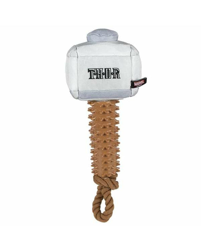 Gray The Avengers dog chew toy made of durable material, measuring 13x10x40 cm, designed for canine entertainment and chewing.