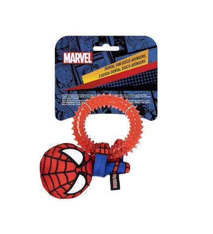 Set of four red Spider-Man dog chew toys, 7x12.5x18.5 cm, featuring Spider-Man design for dogs to play and chew.