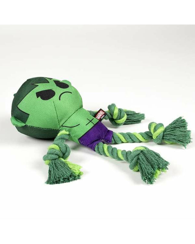 Four green Avengers dog toys, 8x13x26 cm, made for dogs, featuring superhero-themed designs from The Avengers brand.