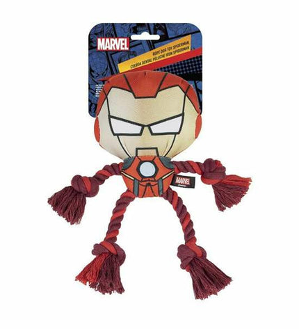 Red Avengers dog toy shaped like an animal, measuring 13x11x18 cm, made of durable material for dogs.