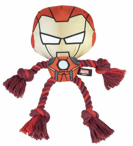 Red Avengers dog toy, made for dogs, measuring 13x11x18 cm, from The Avengers brand, featuring a plush, durable design.