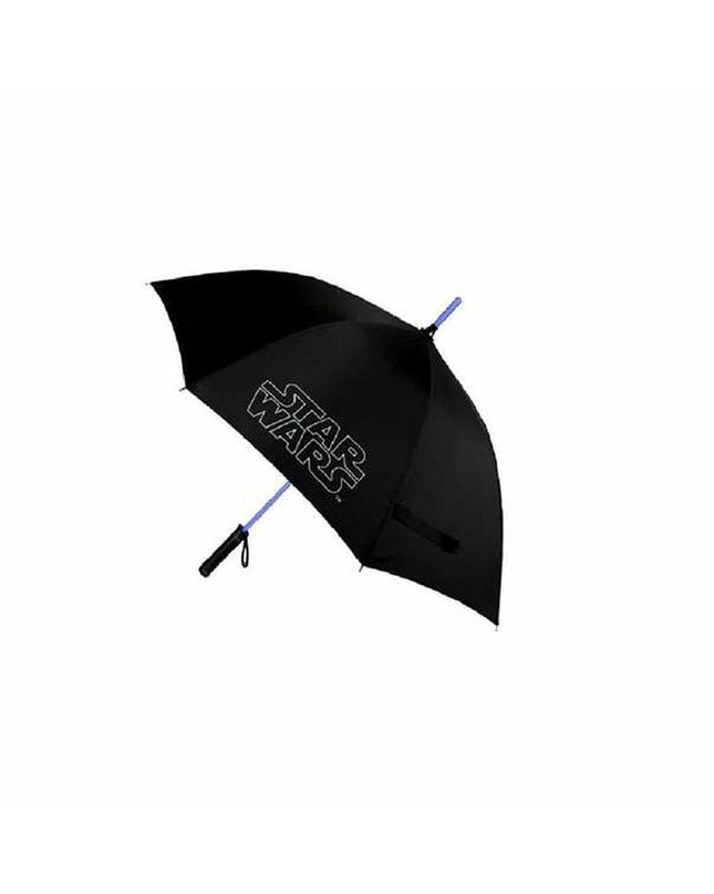 Star Wars Paraplu bagage umbrella with starry design, compact and lightweight, featuring iconic Star Wars logo and graphics.