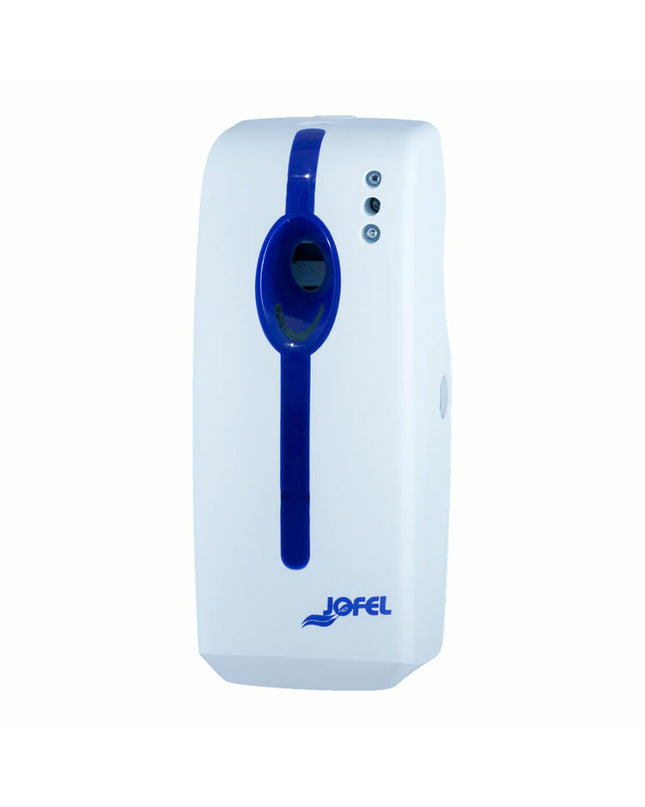 Jofel AI90000 blue 250ml air freshener for home and kitchen decor, with a sleek bottle design.