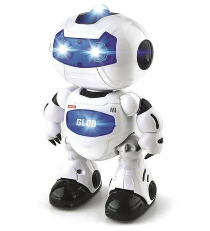 Chicos Robot Glob electronic toy, 24 x 17 cm, featuring colorful robot design and interactive features, perfect for kids' play.