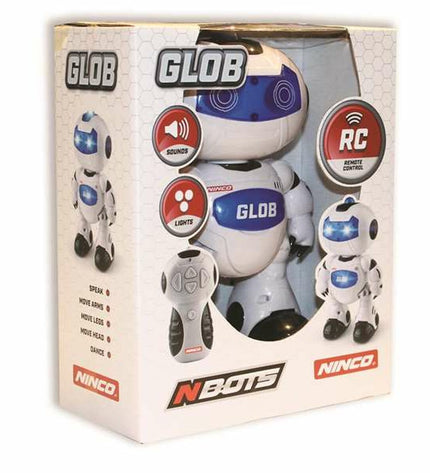 Chicos Robot Glob electronic toy with blue and white design, 24 x 17 cm, suitable for children, in playful robot shape.