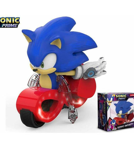Sonic Op Afstand Bestuurbare Motor speelgoed voertuig in zwart en rood, 25x15x25 cm, remote-controlled car for kids and games.