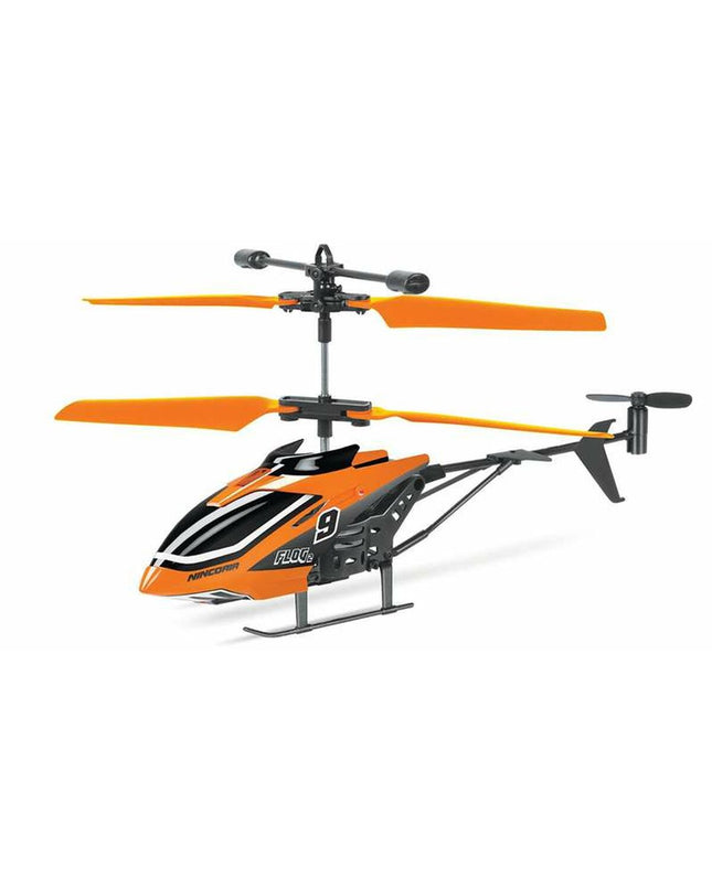 Ninco Air Flog 2 infrared remote control helicopter toy, blue and black, with rotor blades and remote control visible.