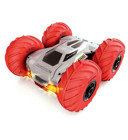 Ninco Aquabound remote control police car with 360º rotation, LED lights, and reversible, foldable design, toy vehicle for kids.