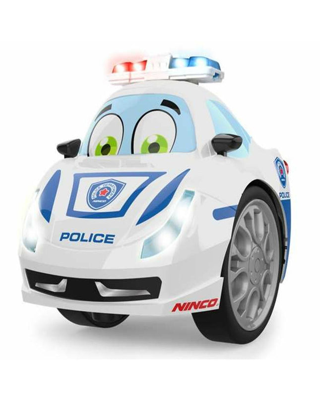 Ninco police remote control vehicle, toy police car measuring 13x11x10 cm, detailed police-themed design for children.