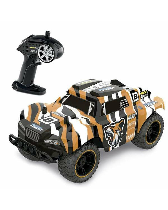 Ninco Tiger remote control police car toy, 1:18 scale, detailed miniature vehicle for children’s play and gaming.