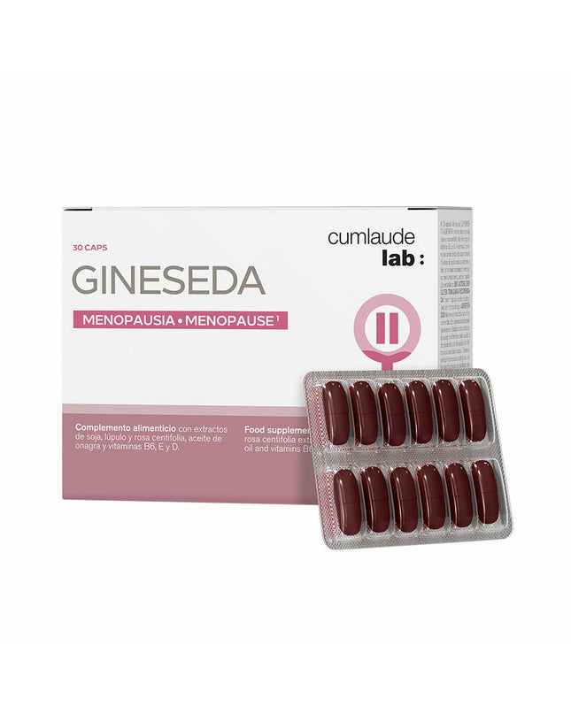 Pack of Cumlaude Lab Giniseda dietary supplements, 30 capsules, for health and personal care, with vitamin and mineral benefits.