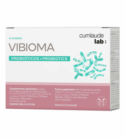 Cumlaude Lab VIBIOMA dietary supplement box with 14 capsules, part of health and personal care vitamins and minerals collection.