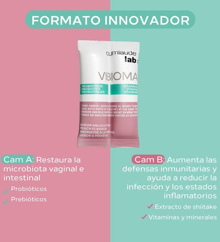 Cumlaude Lab VIBIOMA dietary supplement box with 14 capsules, health and personal care vitamin and mineral supplement.