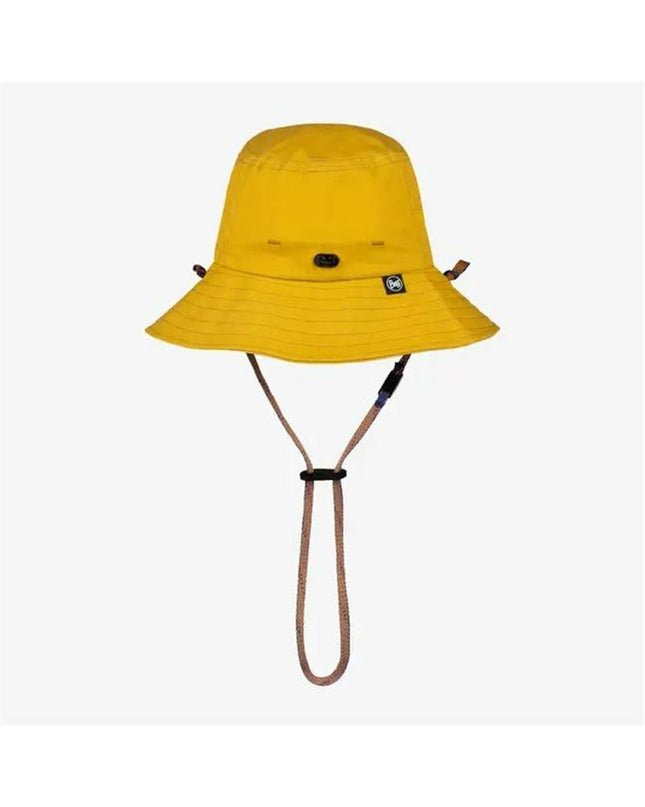 Buff Hoed Buff Raz Ocre Multicolour, breathable outdoor sport headwear with vibrant multicolour design, ideal for camping and hiking.
