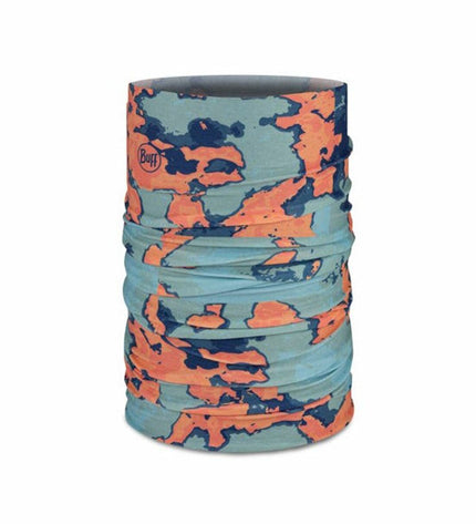 Buff Nekwarmer Buff Original Ecostretch in Opaline Koraal, lightweight outdoor neck warmer for camping and hiking activities.