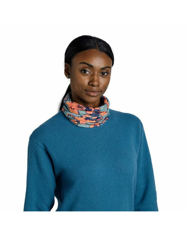 Buff Nekwarmer Buff Original Ecostretch in Bitur Opaline Koraal, versatile outdoor neck warmer for camping and hiking.
