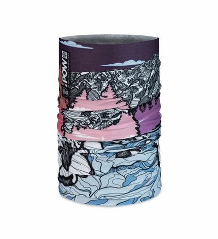 Buff Nekwarmer Buff Pow Ustir Multi Paars, sport and outdoor neck warmer in vibrant purple with logo detail.