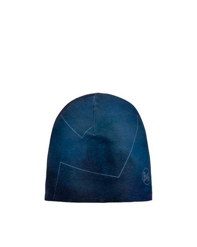 Buff Thermonet blue buff for outdoor sports and camping, showcasing its lightweight, moisture-wicking fabric and versatile headwear style.